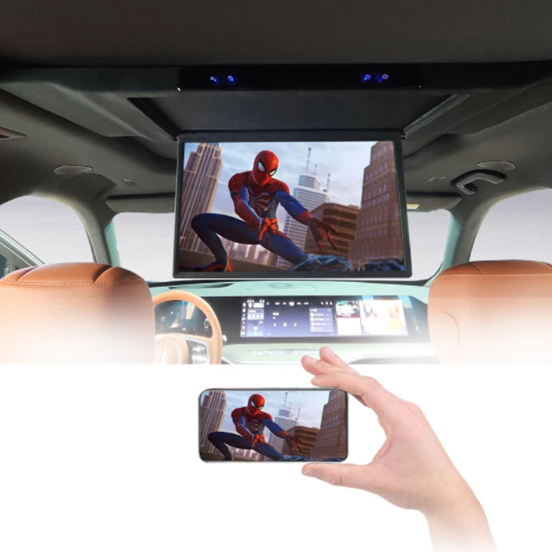 News 17.3inch Panorama Sunroof Roof Mount Monitor Android 4+64G
