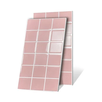 Pink Ceramic Bathroom Wall Tile For Backsplash Kitchen Restaurant Hotel Project