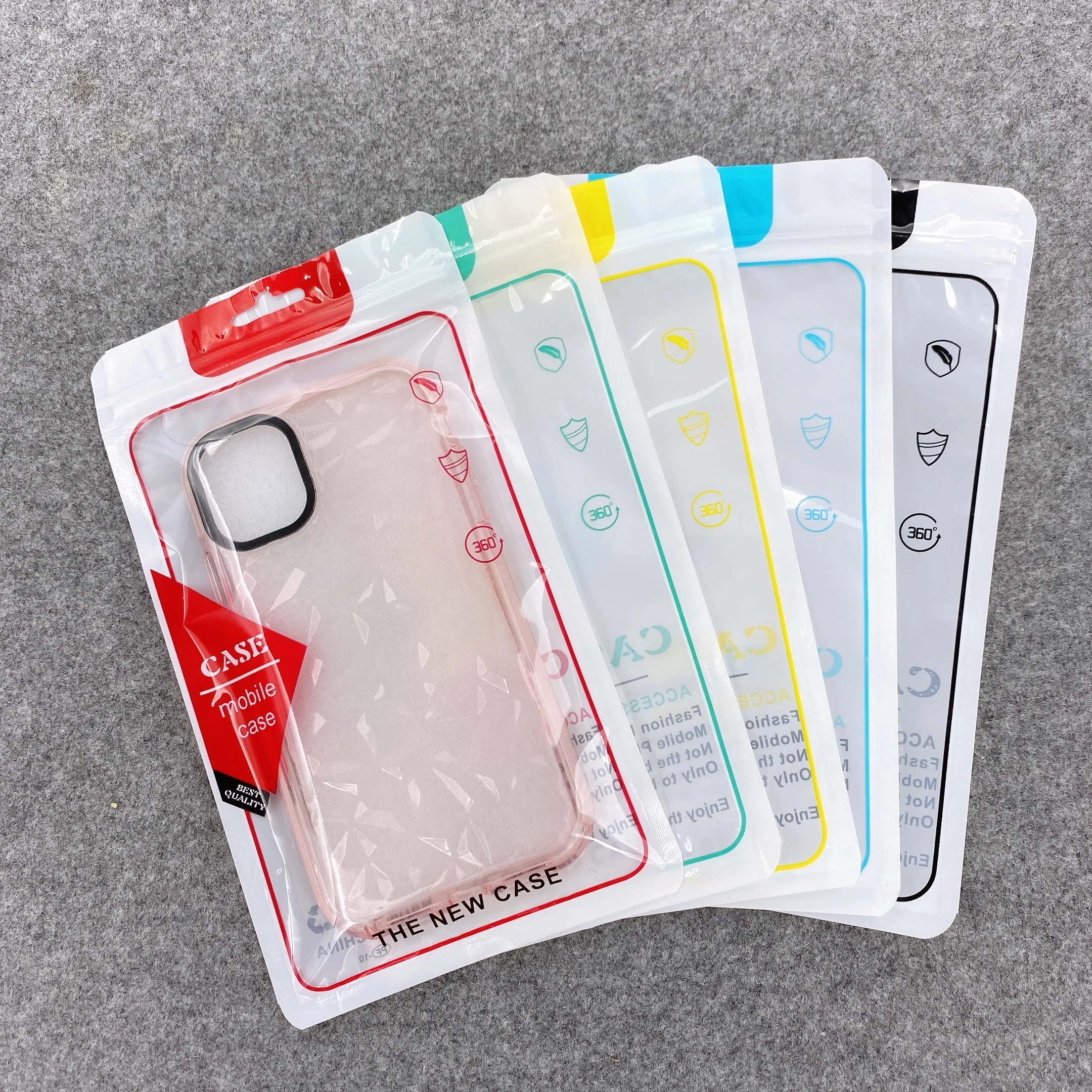 Custom Printing Plastic Bag For 5.5 Inch Cell Phone Ziplock Packing Bag