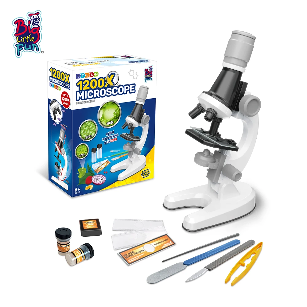 School Science Lab Kit Toys 1000x Kids Biological Educational
