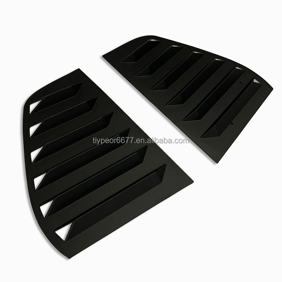 product abs black rear side window quarter louver trim for volkswagen golf 6 mk6 2010   2013-7