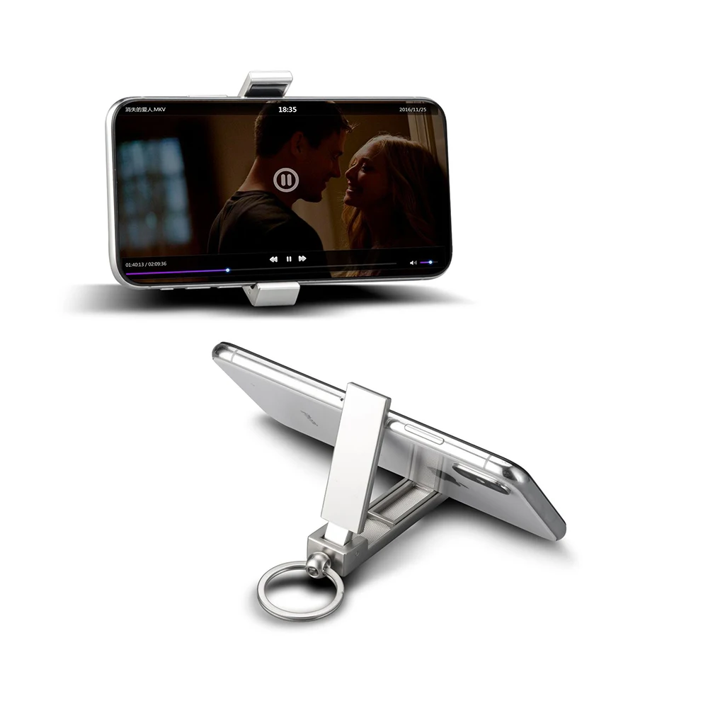 Wholesale Zinc Alloy Mobile Phone Holder Foldable Desktop Vertical Live Streaming Mobile Phone Holder Buckle
