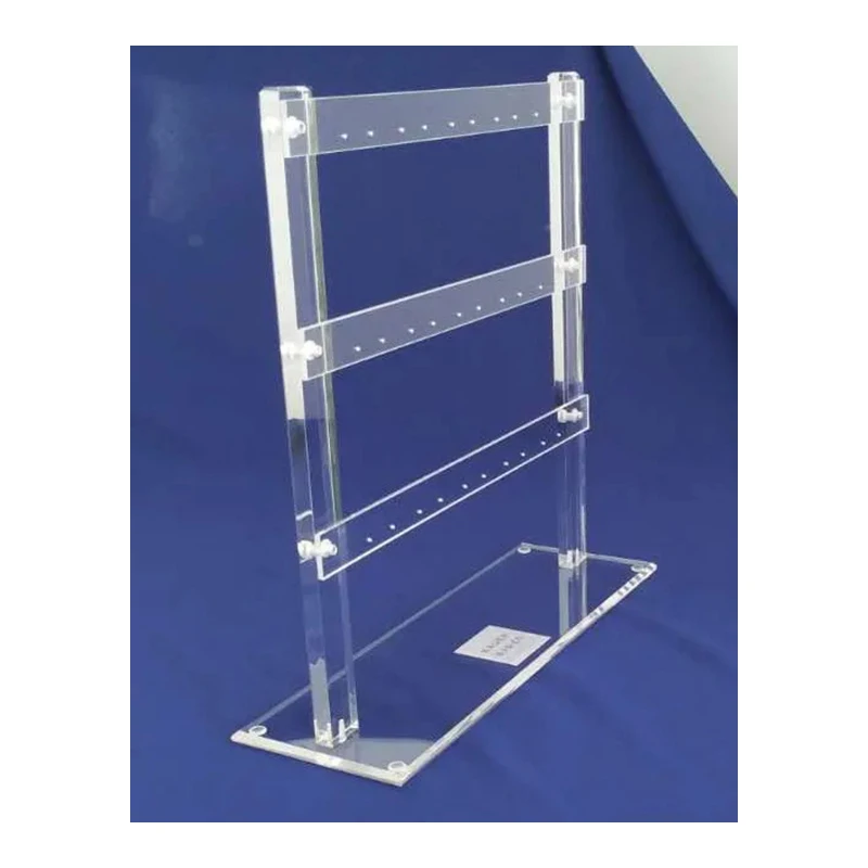Clear Acrylic Tier Earring Display Stand Ladder Acrylic Jewelry Display  Stand Earring Pendant Racks Jewelry Organizer