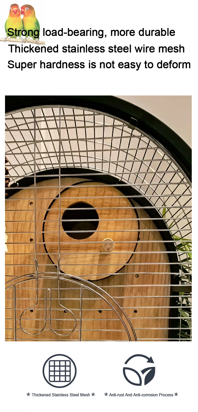 Fresh Look at Luxury Large Wooden Iron Removable DIY Parrot Bird Cage