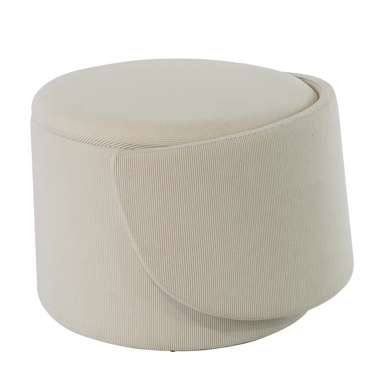 Factory Cheap Round Sofa Stool Storage Ottoman