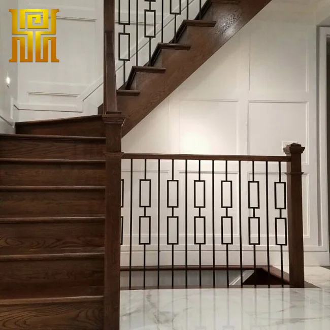 Home Decorate Stain Black Iron Wrought Stair Balusters for Home Staircase New Style
