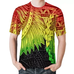 Newest Hawaii Style Guam Image Designs Polynesian Traditional Tribal Tattoo  Designs Fashion Black-white T-shirt For Men Cheap - Buy New Arrival Men