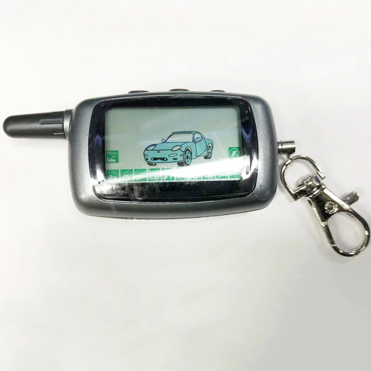 FLT Factory LCD Remote Key Keychain for Russian 2way Car Alarm Twage A9 ...