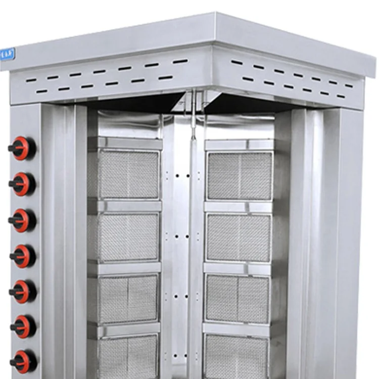 Лидер продаж 2022, Коммерческая мода, крутой полностью автоматический роторный газовый Многофункциональный Doner Kebab для ресторана