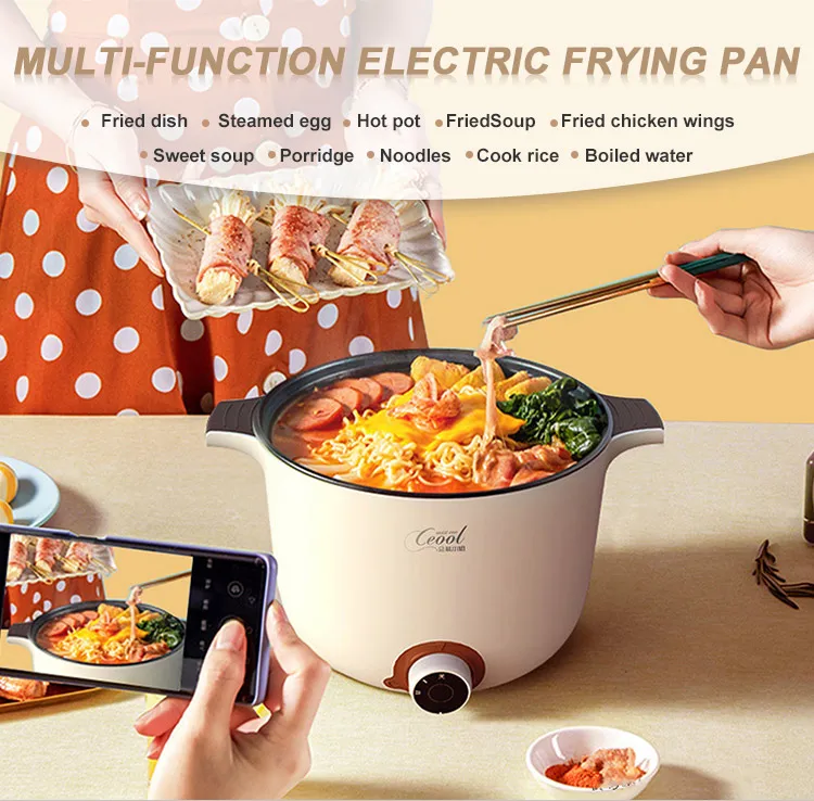 Electric frying pan multi-function electric pot mini electric pot