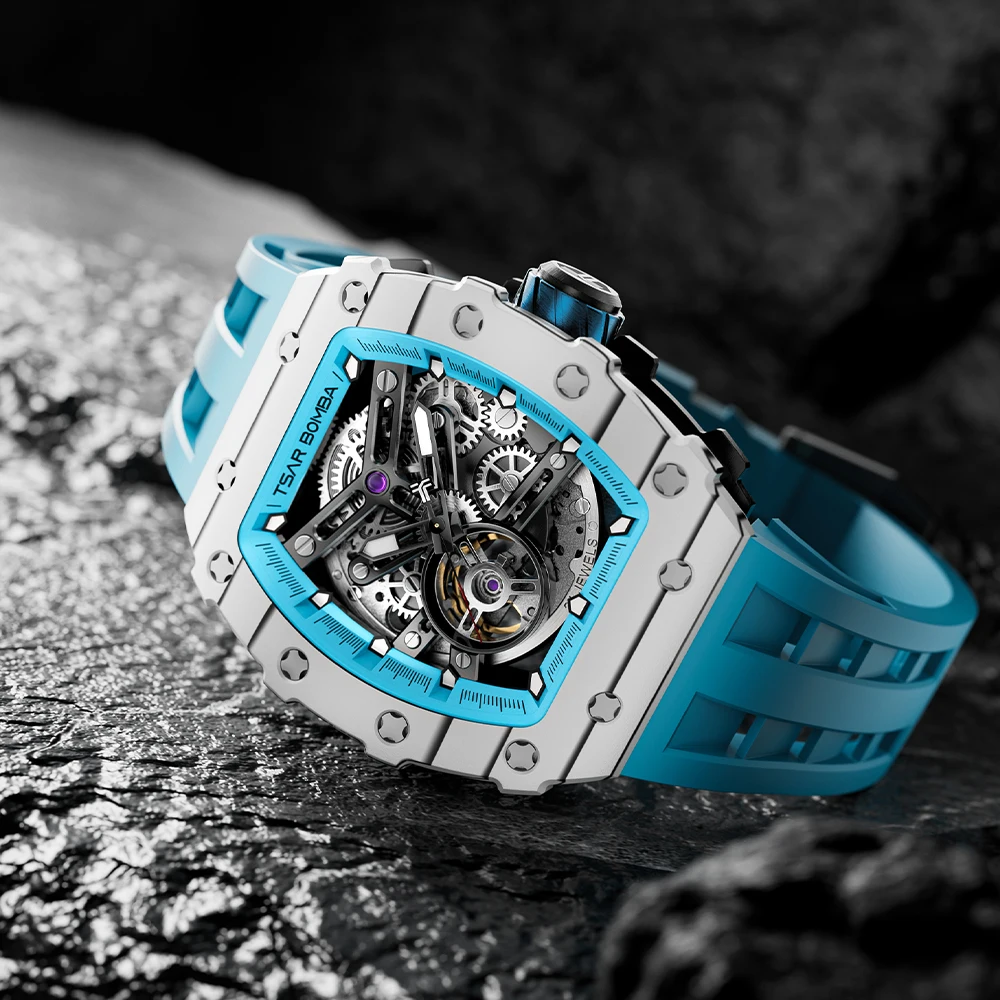 TSAR BOMBA Skeleton Mens Automatic Watch - Luxury & Style
