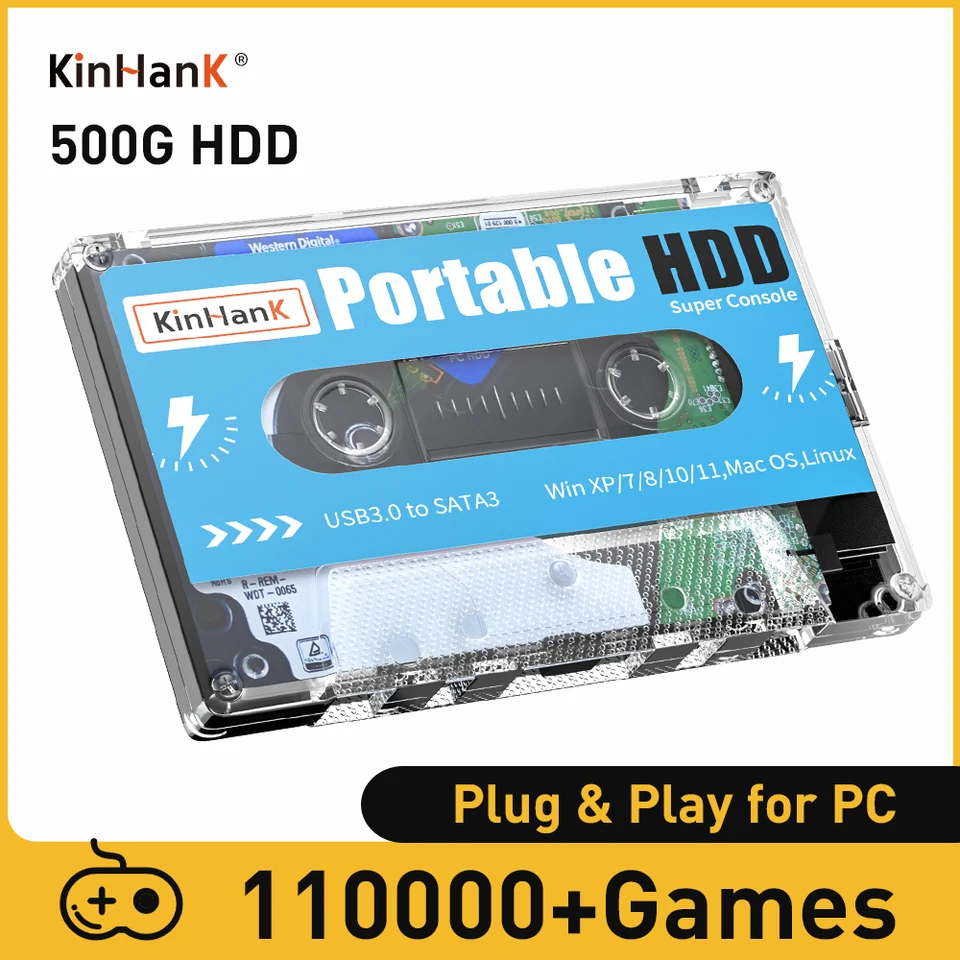 Kinhank Super Console X: Plug & Play Retro Gaming with 110K+