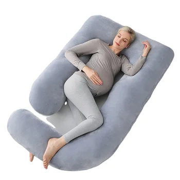 OEM wholesale removable cover support cushions g shaped full body pregnancy pillow