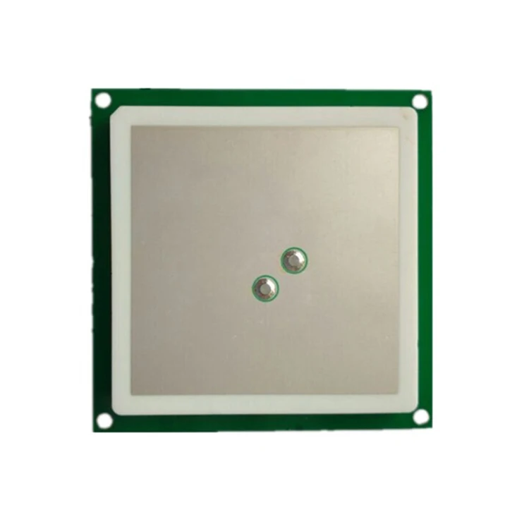Customizable 60*60*5mm SMA/MMCX Interface 3dBi Dual Feed RFID Ceramic Antenna Circular Polarization for RFID Communication