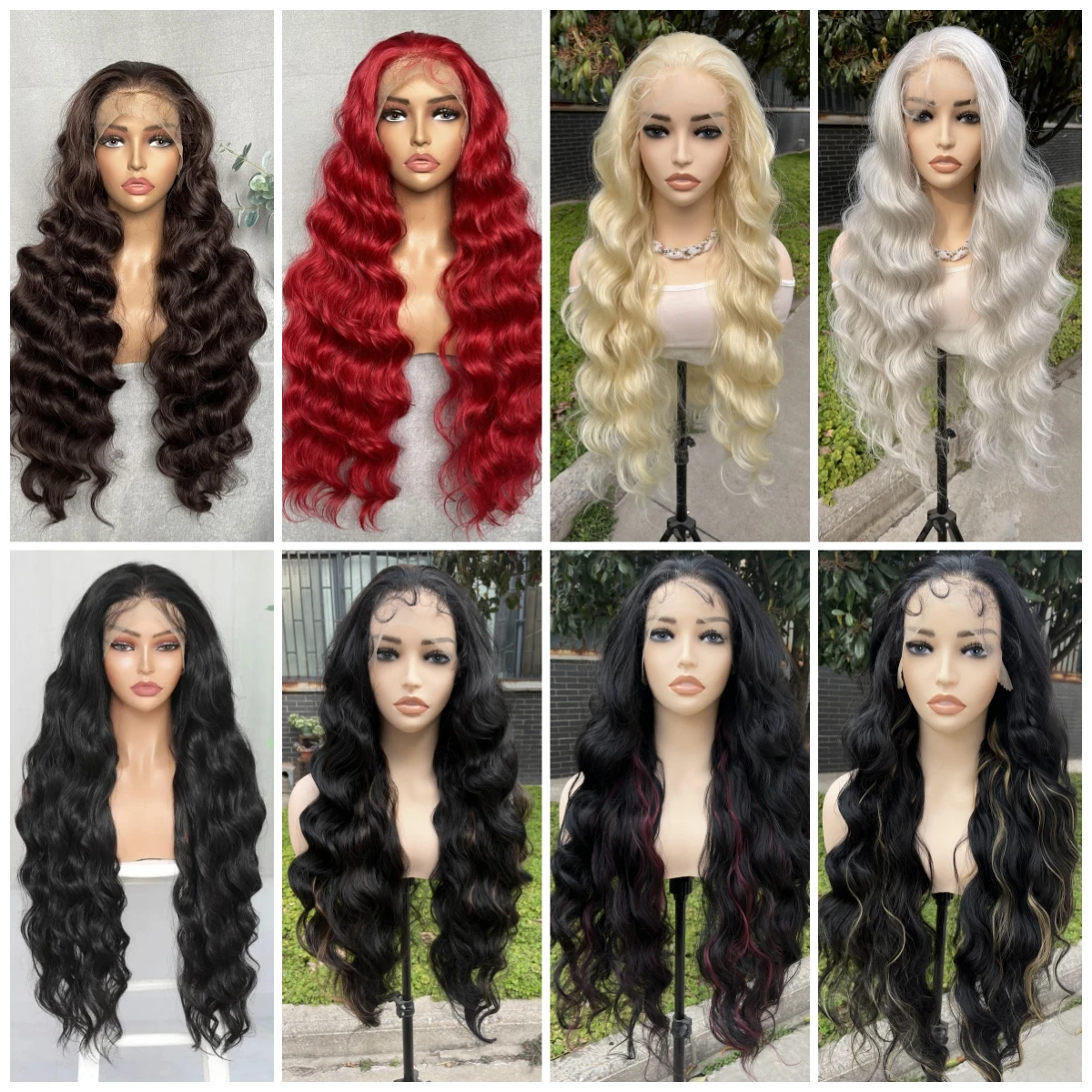 Wholesale Glueless Wig Loose Wave 13*4 Synthetic Hd Lace Frontal Wig