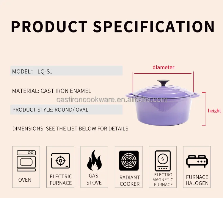 4 Pieces Enameled Cast Iron Parini Cookware Set Buy Cast Iron Parini