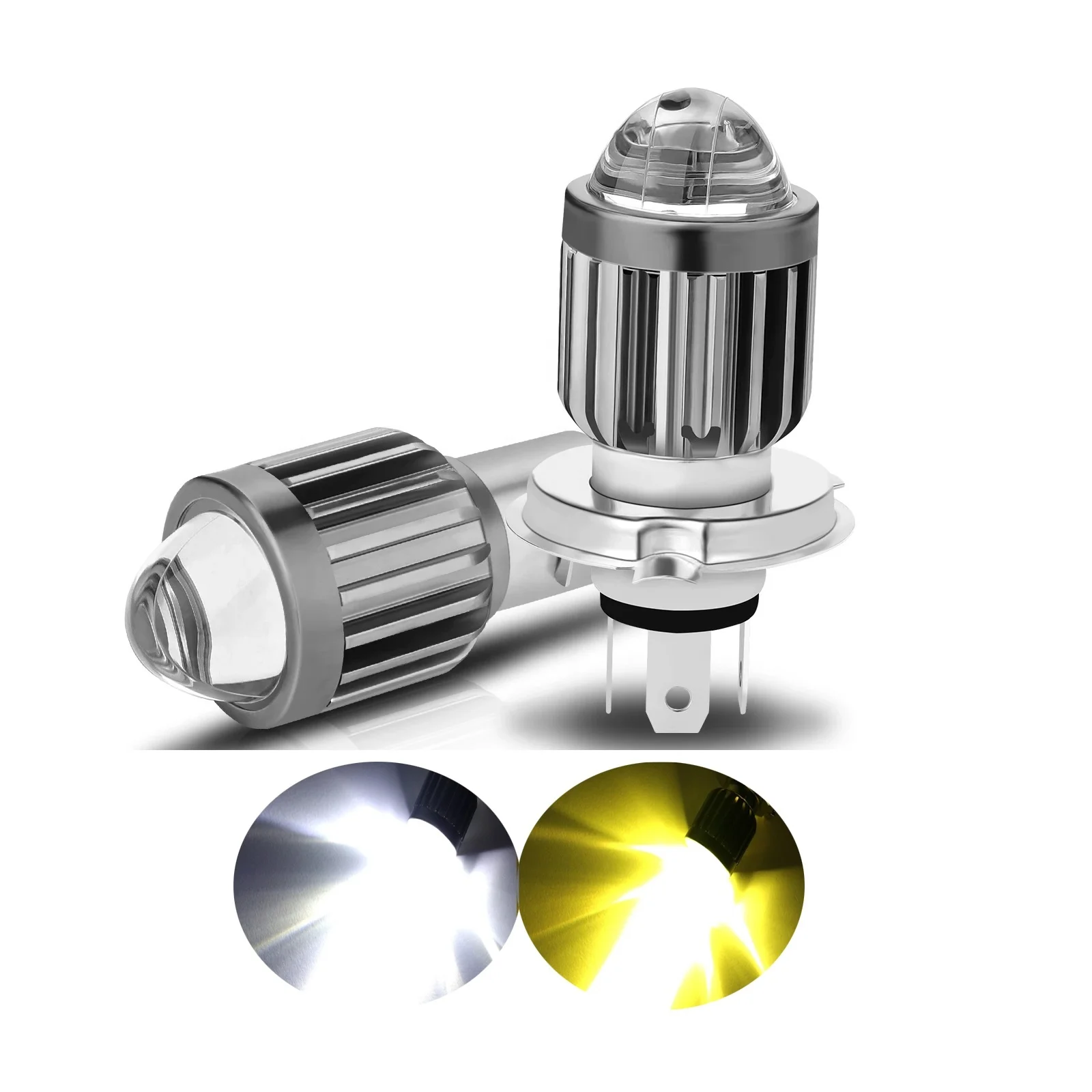 Новый Дальний и ближний свет Infitary 20 Вт 1 25 дюйма линзы проектора двухцветные мини-фары дальнего света противотуманные фары H6 BA20D для мотоцикла H4