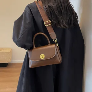 Minissimi Hot Sale Business Use Classic Style Tas Wanita Pu Fashion Sling Bag Solid Color Ladies Purse Handbags