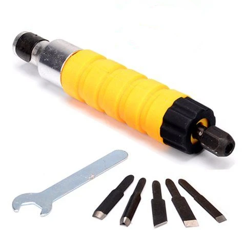 TEBAK Electric Furniture Carpenter Root Carving Knife Tool: Single Carving Chisel