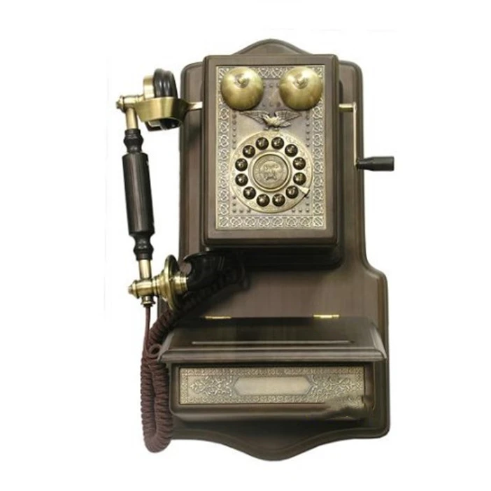 Decorative Phone 1907 TN - Antique Style Wooden Telephone
