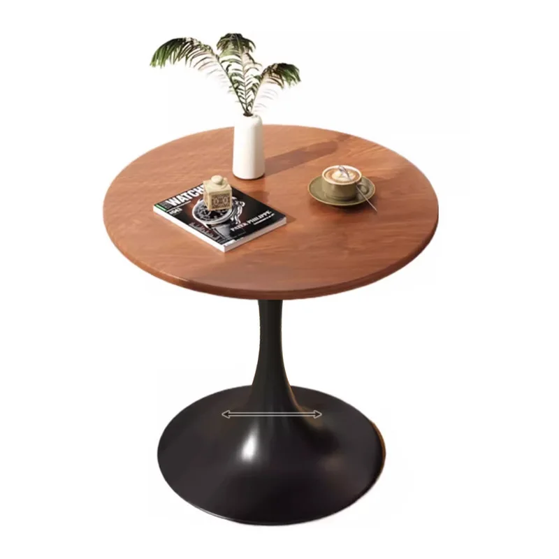 Round Table Small Apartment Household Balcony Round Dining Table Reception and Negotiation Table Coffee Small Round Table
