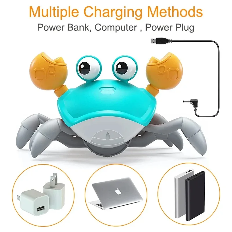 Wholesale Electric Automatic Crab Induction Toy With Musical Light ...