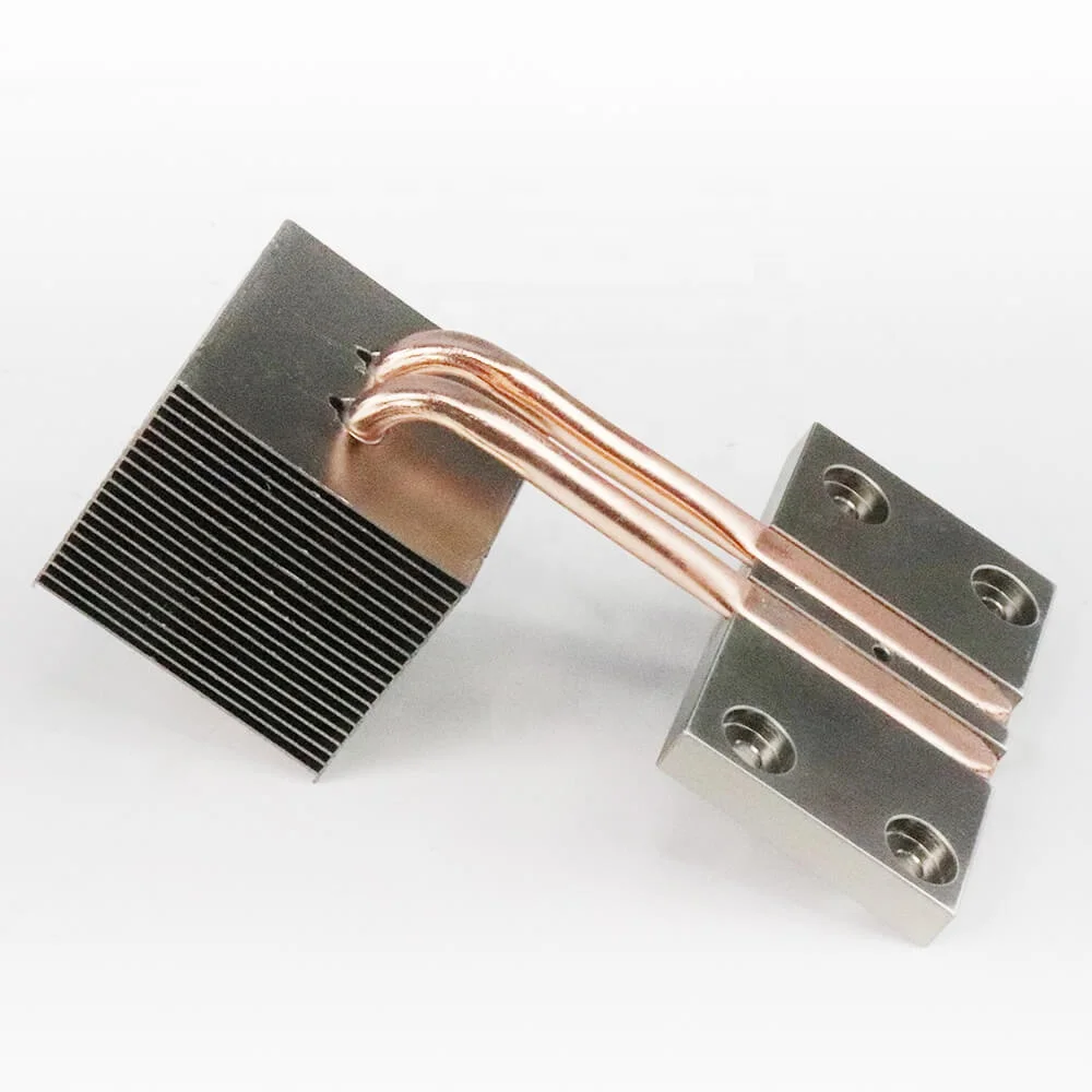 High Power Laser Device Heat Pipe Soldering Zipper Fin Latest Technology Heat Sink