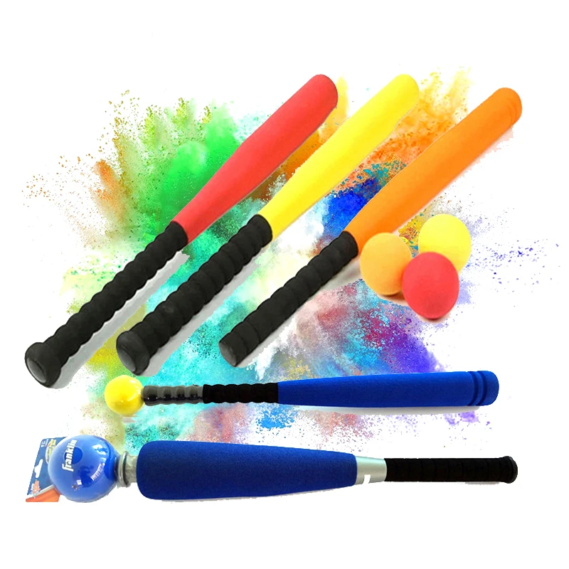 Set De Béisbol De EVA Para Niños – 2 Bates Y 2 Pelotas, Material Ligero, Apto Para Interior Y Exterior, Mejora Coordinación Y Fuerza