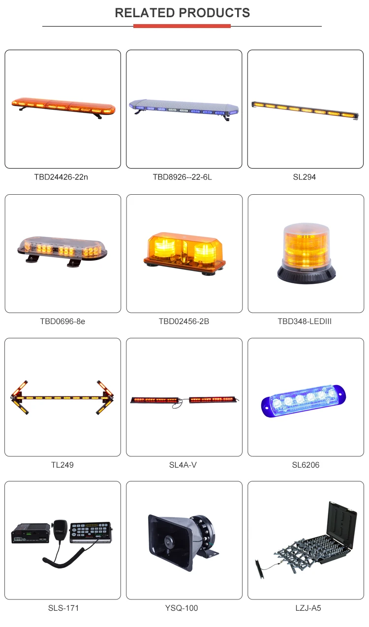 Policia Warning Mini Rotating Light Bar Halogen Rotating Emergency