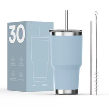 Best Seller Double Wall Stainless Steel Vacuum Insulated Tumbler with Lid Durable Insulated Thermal Cup