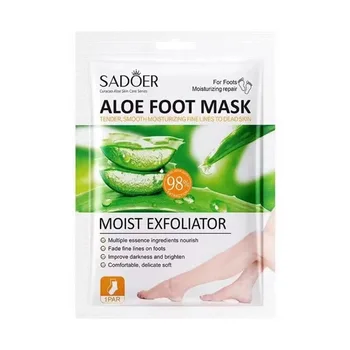 Wholesale Natural Aloe Vera Hydrating Foot Mask Light Line Brightening Skin Care Sheet Mask Body Moisturizing