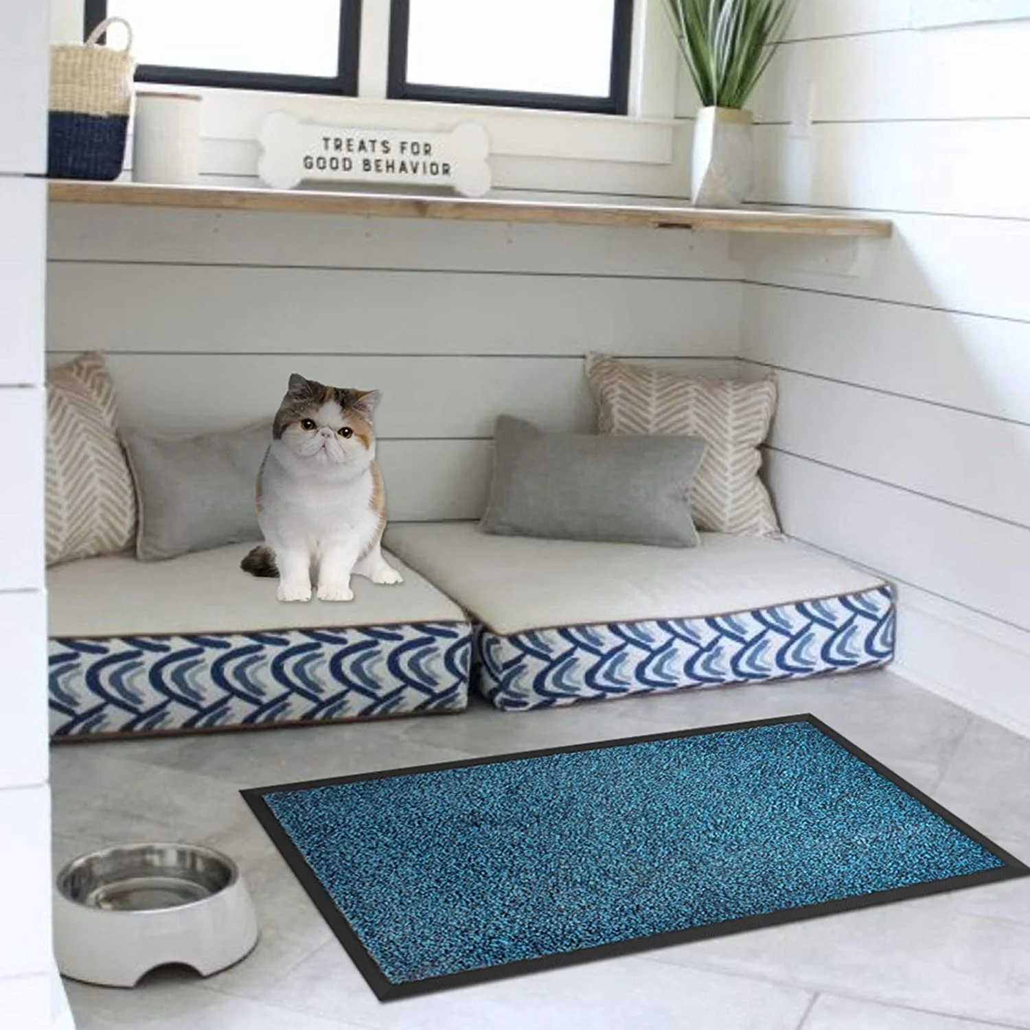 Anti-Slip PVC Backing Cut Pile Indoor Outdoor Door Mat From FRONT manufacture