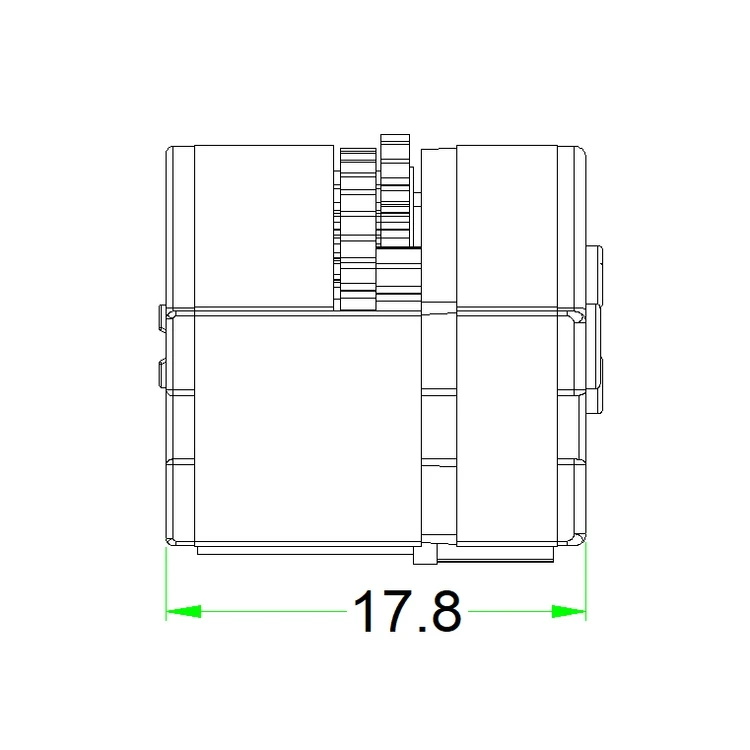 Тяговая коробка передач мотор игрушечный автомобиль аксессуары с железным