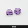 Light purple - 7#width about 2cm - heart-shaped