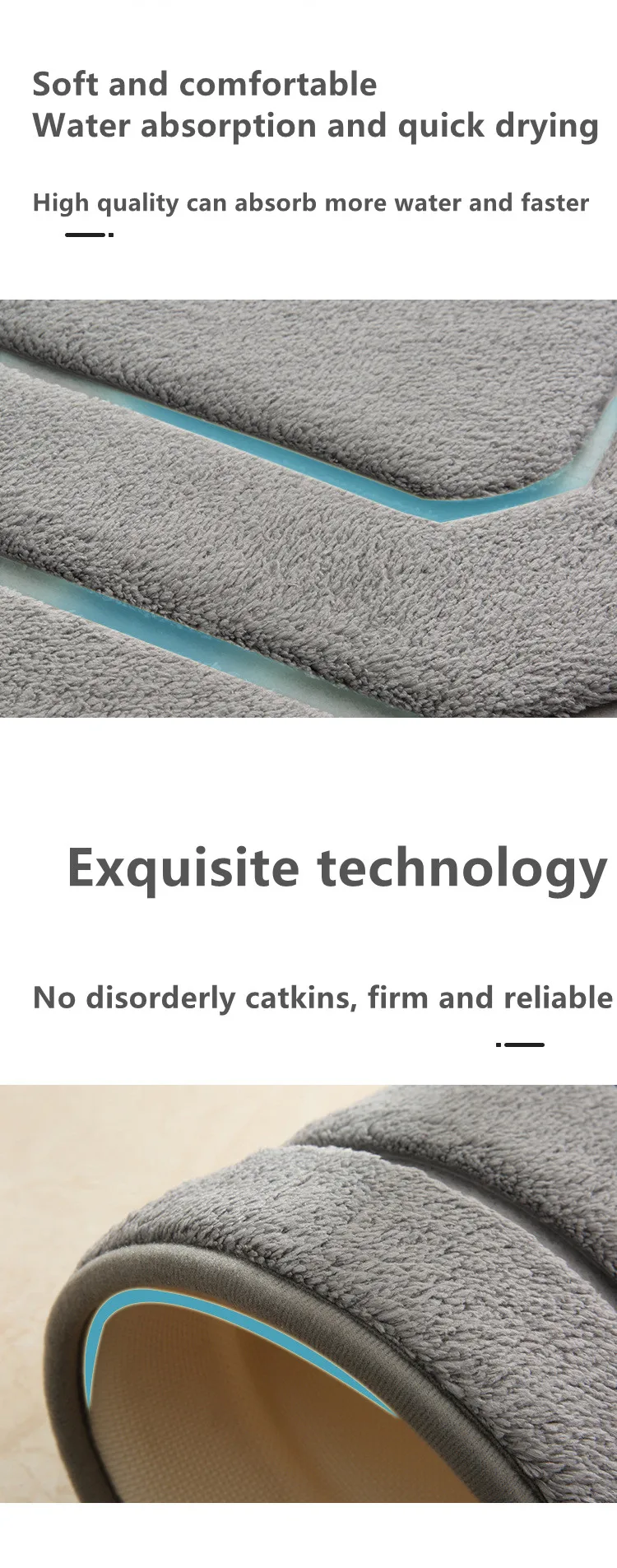 Best Selling Custom Bedroom Living Room Floor Mat Anti-skid Water Absorbent Bath Mat manufacture