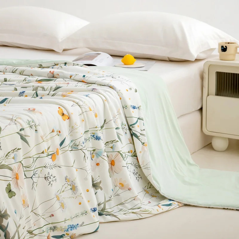 Rustic Style Summer Bedding Set Quilted Bed Cover Set Cooling Summer Bed Sets