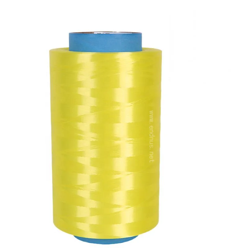 Высокопрочная низкоудлиненная многоцветная пряжа из UHMWPE