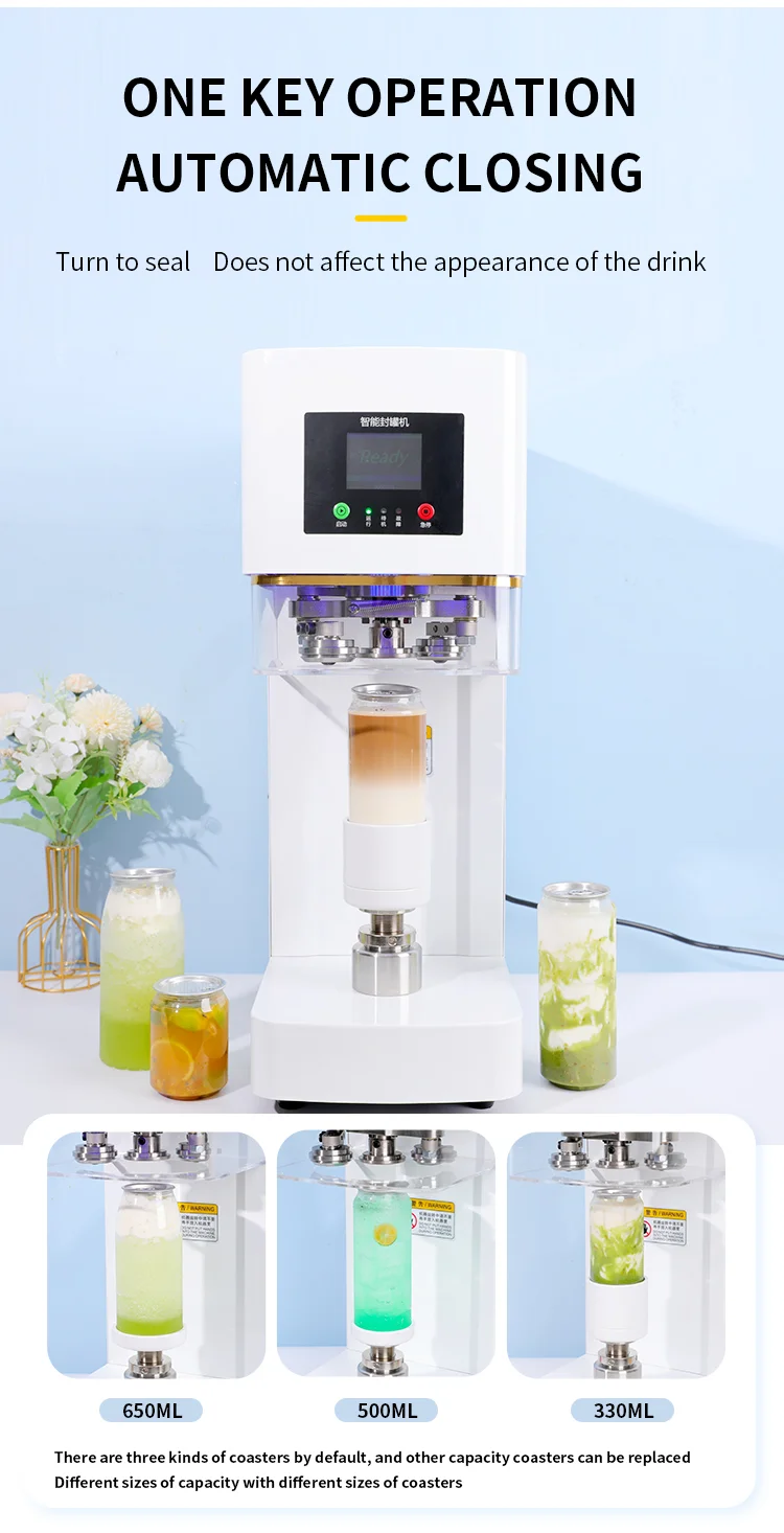 Customized 300ml 500ML PET Can Easy Open Beverage Can Plastic Bottle fit Sealing Machine factory