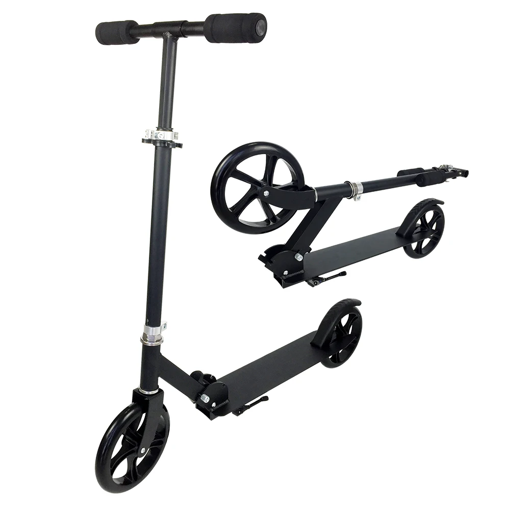 Adult Scooters with Disc Brakes Foldable Kick Scooters with Big Wheels for Women Men Non-electric 150kg Weight Capacity 