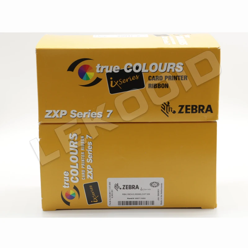 Zebra 800077-740EM Color Ribbon - YMCKO - 250 prints for ZXP 
