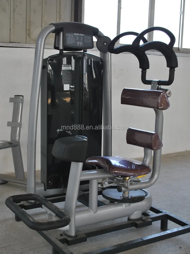Pin Loaded Strength Abdominal Machine Selectorized Commercial Gym Fitness Equipment Seated Waist Twist Rotary Torso Machine