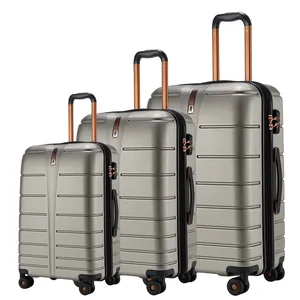 custom logo Suitcase Trolley Case Travel Password Case 20/24/28 Inch Export Three-Piece Set PC Material USB Interface Waterproof Anti-Theft