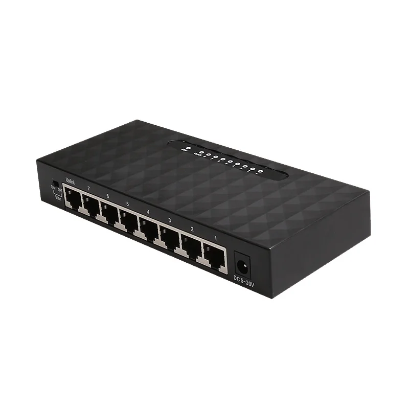 Wall Mounted and Desktop 10/100/1000M 8 Ports Metal Housing Vlan ...