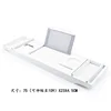 Estante para bañera de panel mediano (blanco, doble caja)