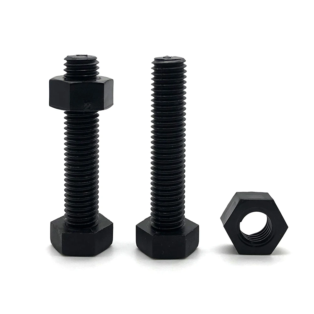 chinesische fabrik lieferung kunststoff sechskopf-schraube kunststoff-schraube PA66 nylon-schraube kunststoff-schraube und -nut sechseck-schrauben fabrik