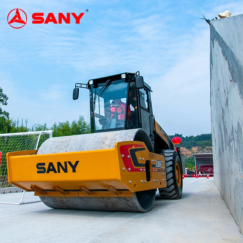 Sany Ssr80 Ssr100c-10 Ssr120c-10 Single Steel Smooth Drum Vibrating ...