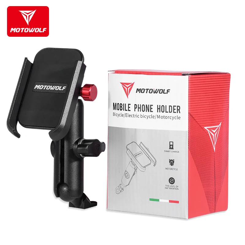 MOTOWOLF Hot Sale Phone Holder V3 Cell Phone Mount with Handlebar Mirror Motorbike Accessories