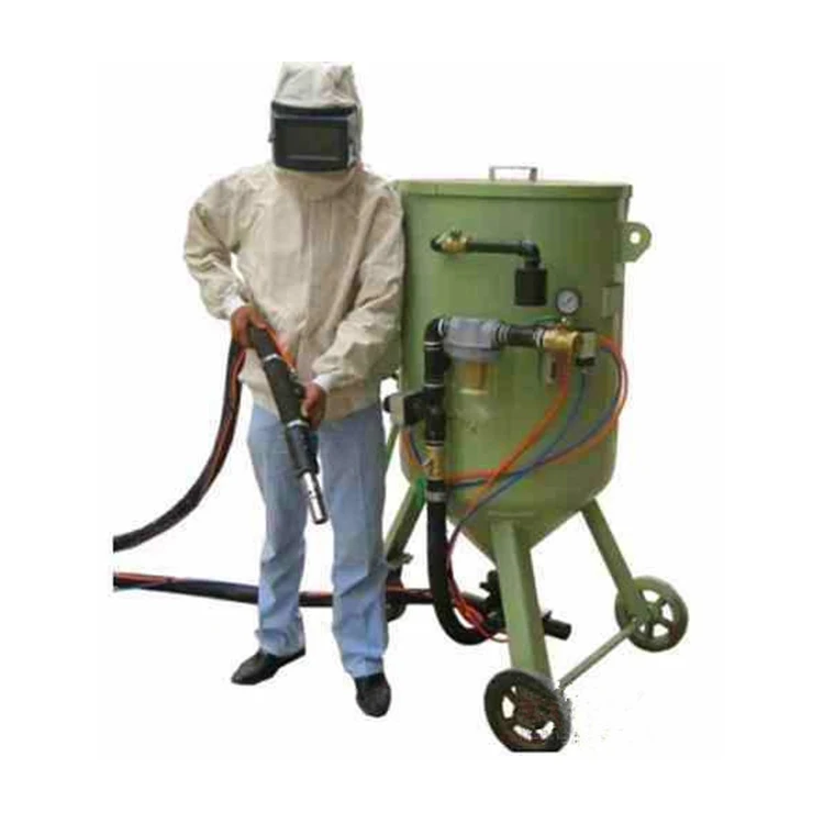 High Pressure Portable Glass Sandblasting Machine Sand Blasting Machine 300l