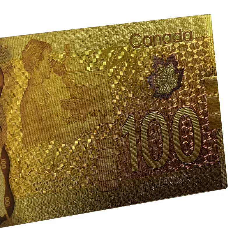 2023 Canadian 100 Dollar Money Collection CAD 100 Gold Canada Dollar Bills