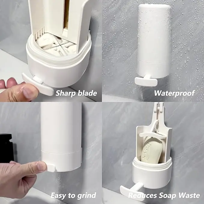 Bar Soap Grinder Grinding Soap Box Solid Soapy Bar Grinding Box Holder Creative Solid Soapy Bar Dispenser Container For Bathroom